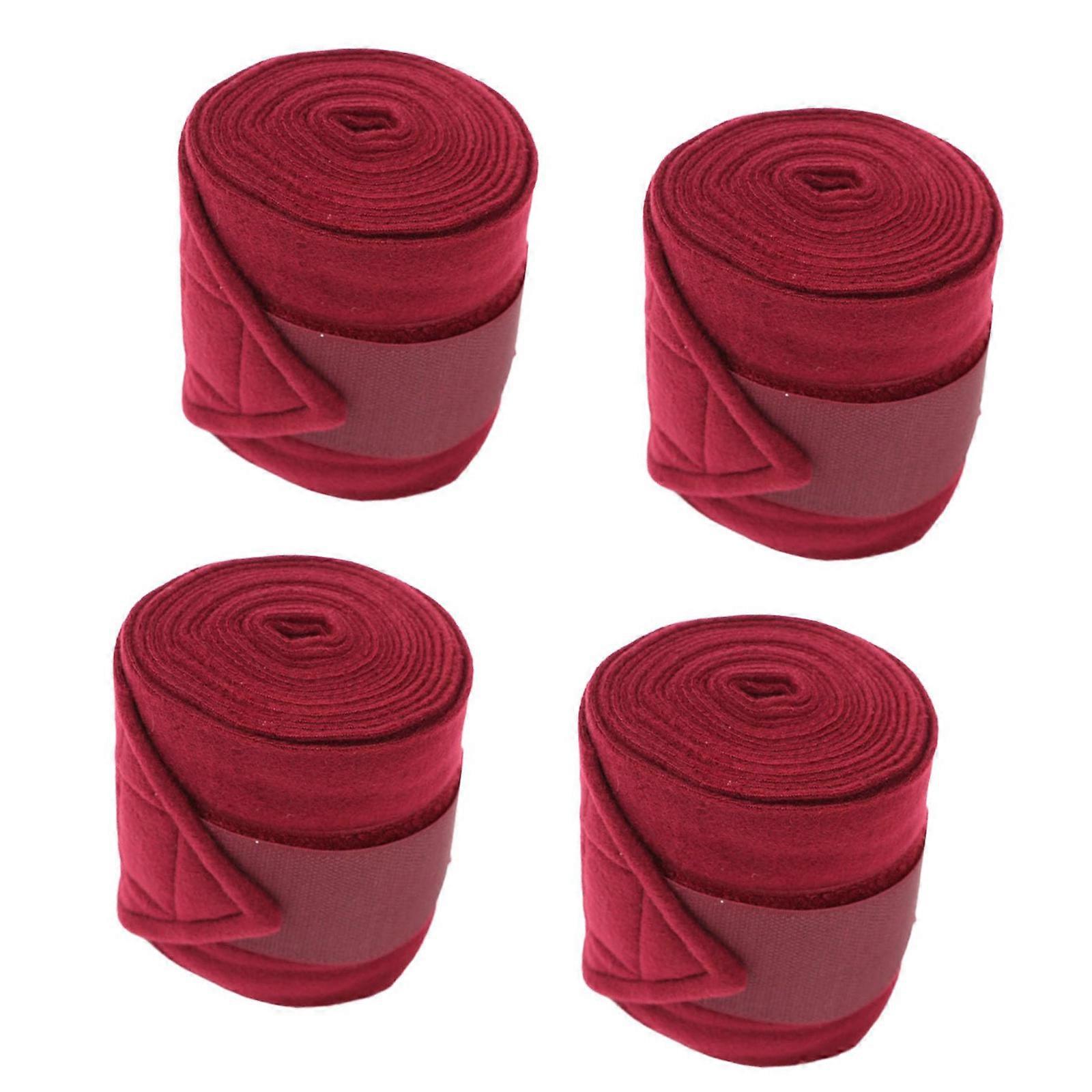 Durable AntiChafing Equine Leg Protectors With Elastic Belt For Active Horses  Red