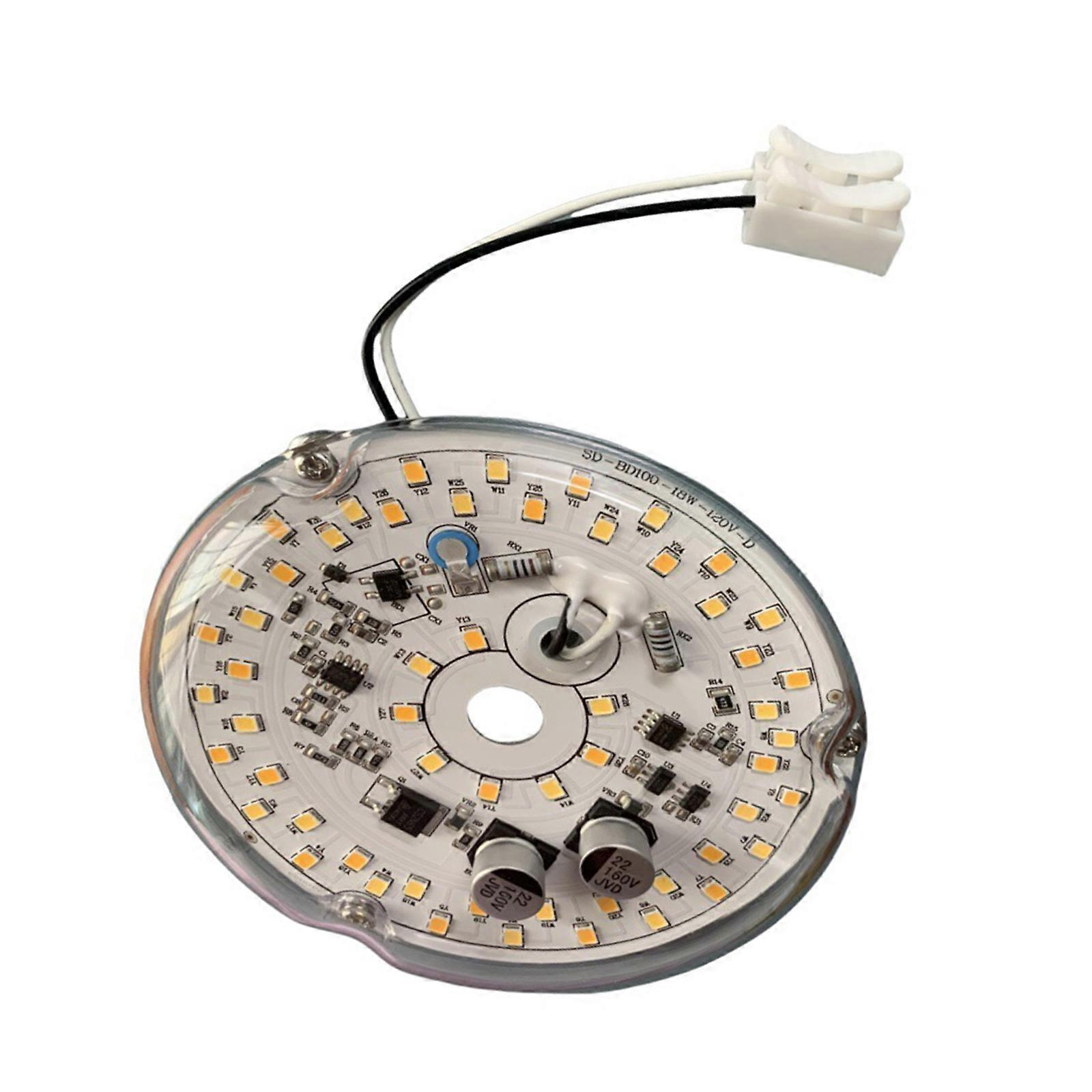 3.93Inch LED Ceiling Fan Light Dimmable LED Retrofits Light Board Panel Ceiling Flush Light Replacement Panel Enduring Multicolor