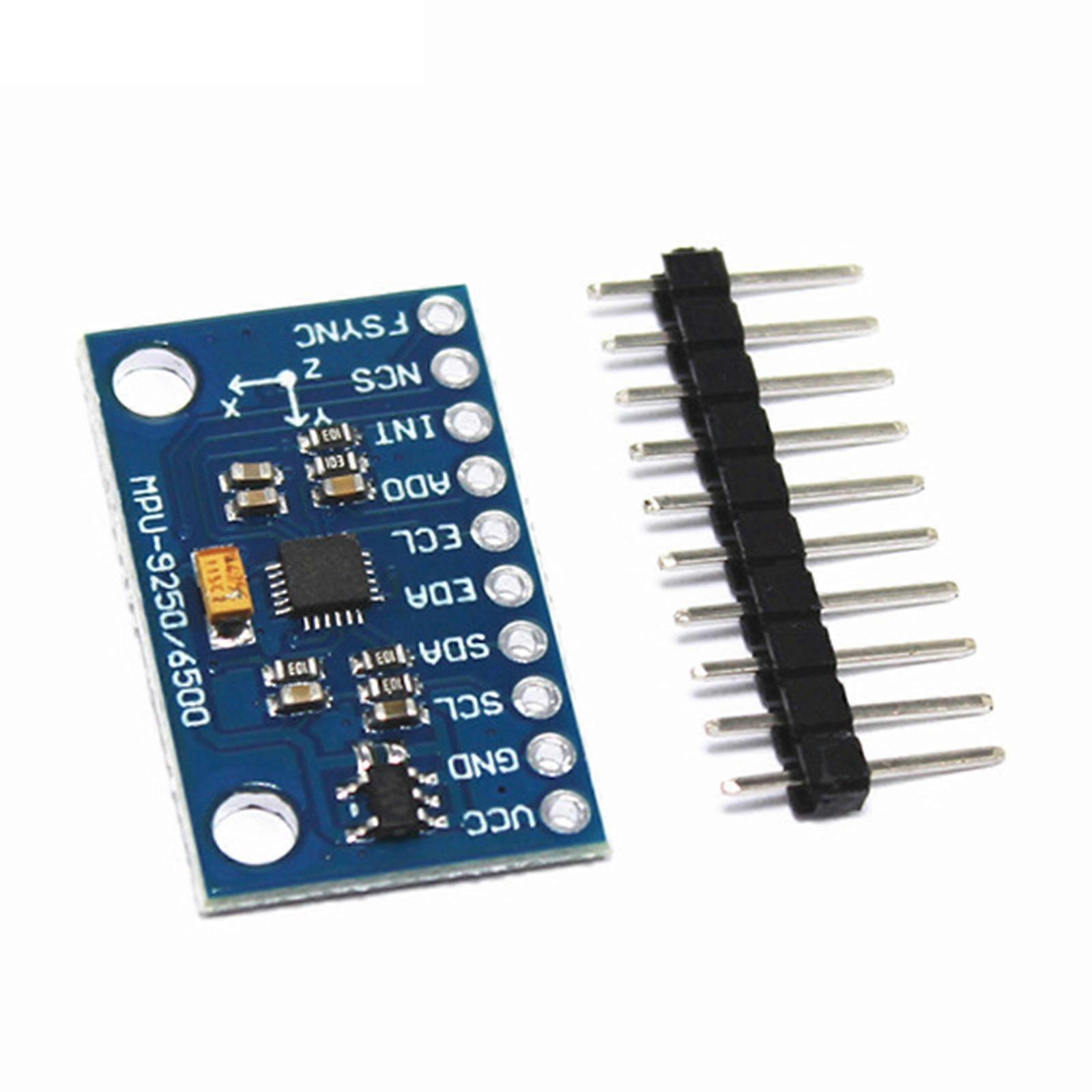 GY-9250 MPU9250 9 Axised Sensoring Module Gyroscope Accelerometer Magnetometer IIC for Wearable Devices Multicolor