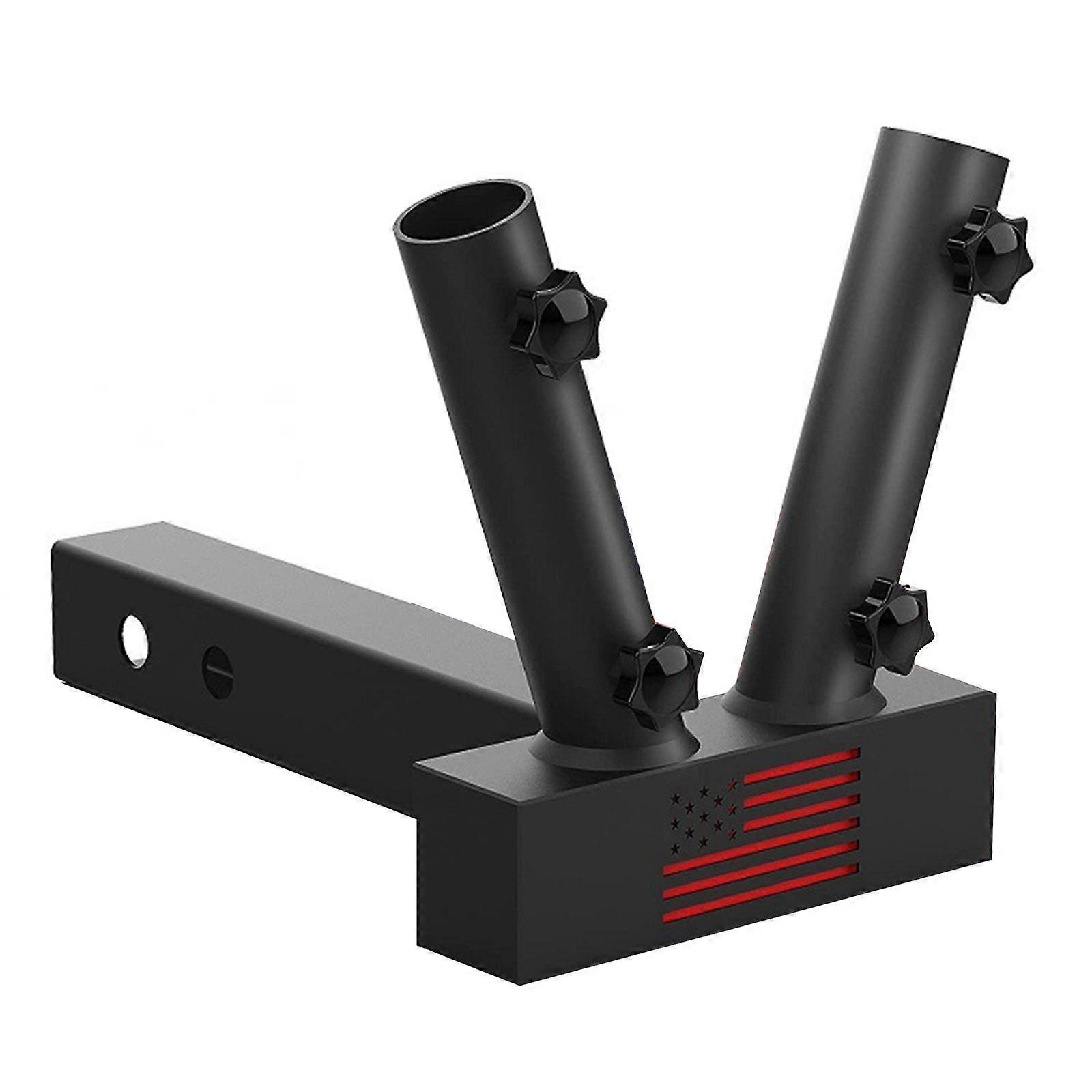 Secure Vehicle Flagpole Base Weatherproofed Steel Base For Patios Camping Easy Installation Multicolor