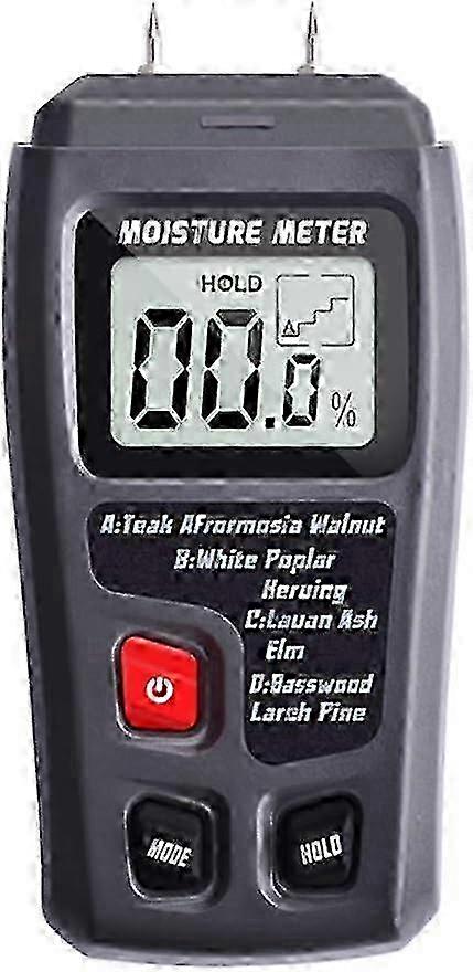 0-99.9% Digital Wood Hygrometer with Two Pins and Large LCD Display Edition