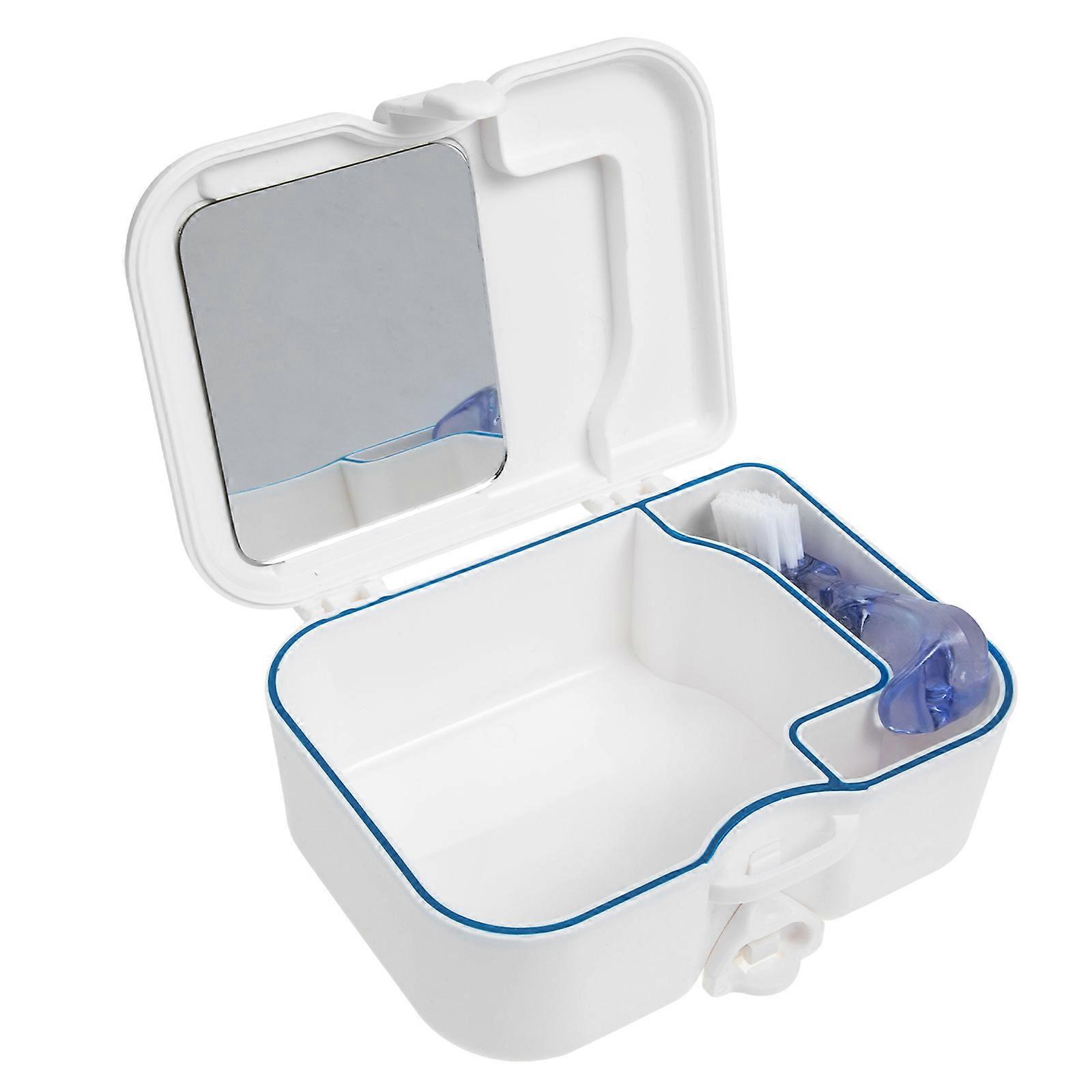 Plastic Denture Teeth Storage Case for Cleaning