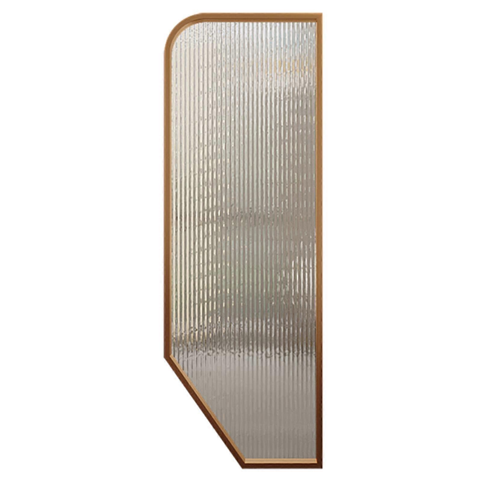 Bathroom Privacy Partition with Shatterproof Tempered Glass, Translucent Urinal Divider Panel