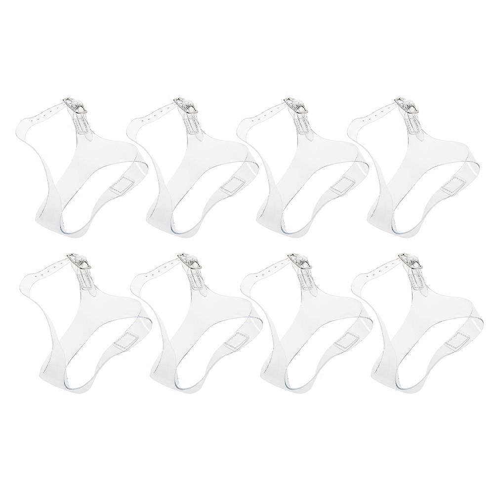 High Heel Shoe Straps Tpu for Comfortable 4Pairs Transparent Anti-Slip Bands