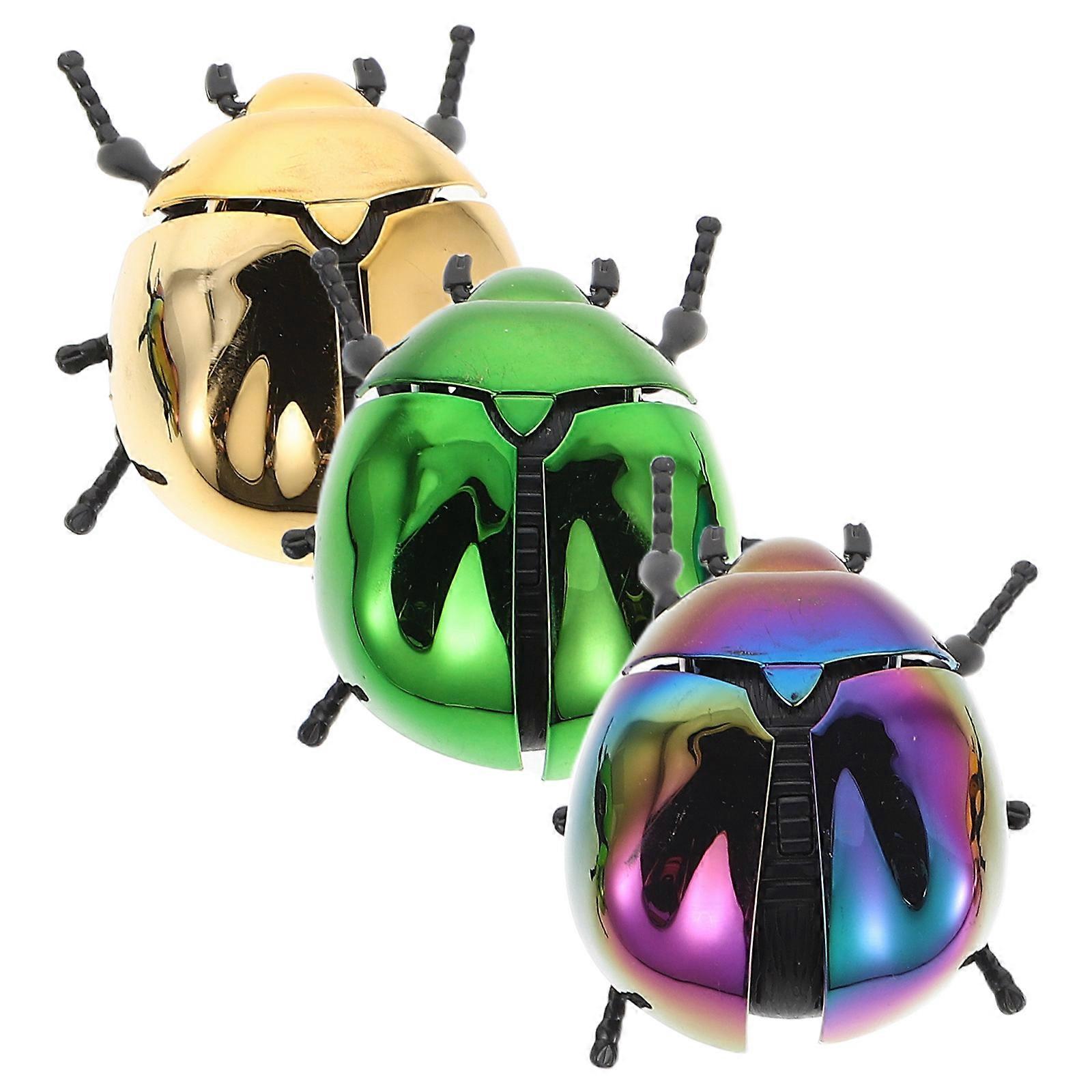 3Pcs Assorted Color Beetle Toys for Indoor Outdoor Interactive Play