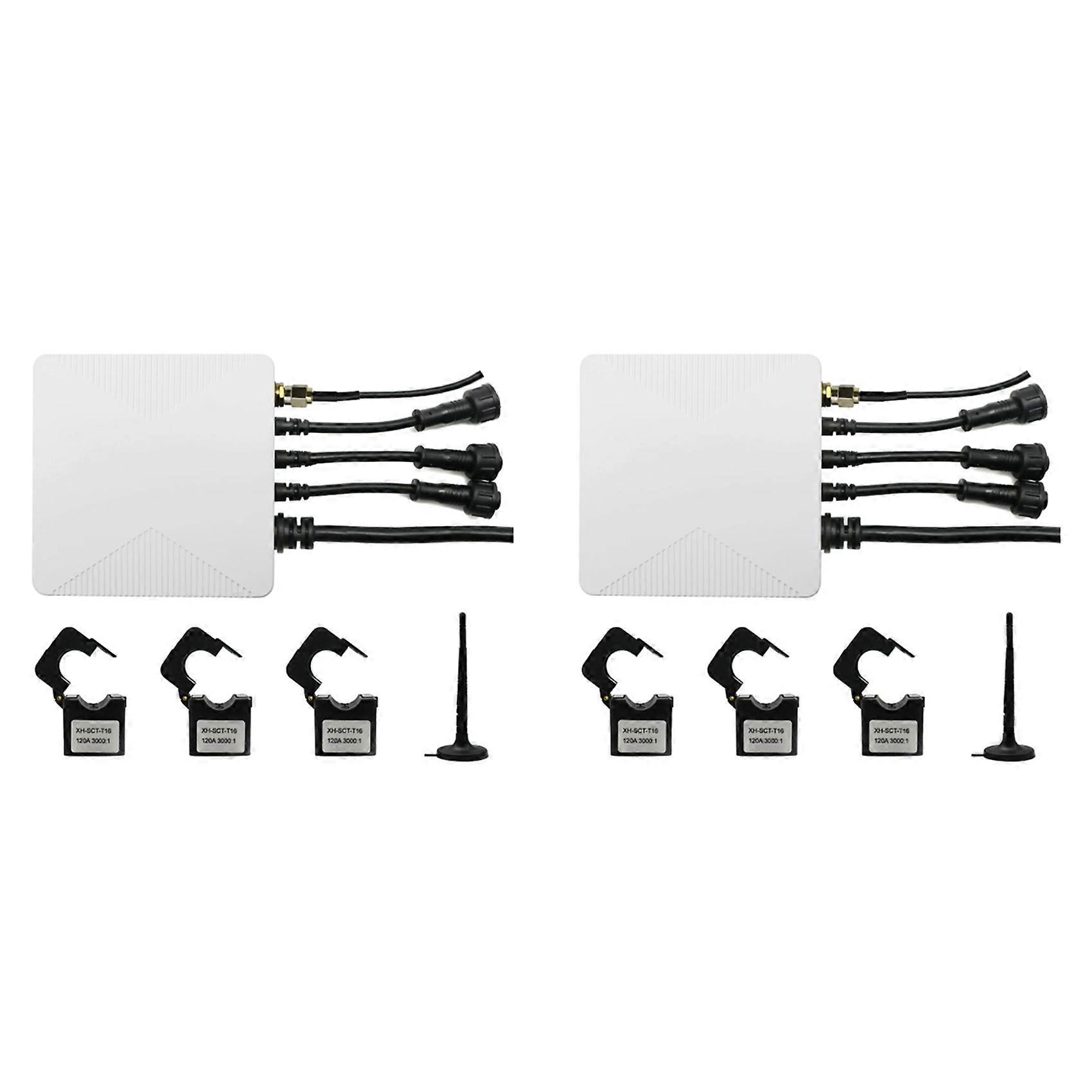 2X Tuya Smart Life 3 Phase WiFi Energy KWH Meter Power Clamp Current Transformer App Monitor and Record Power(500A)