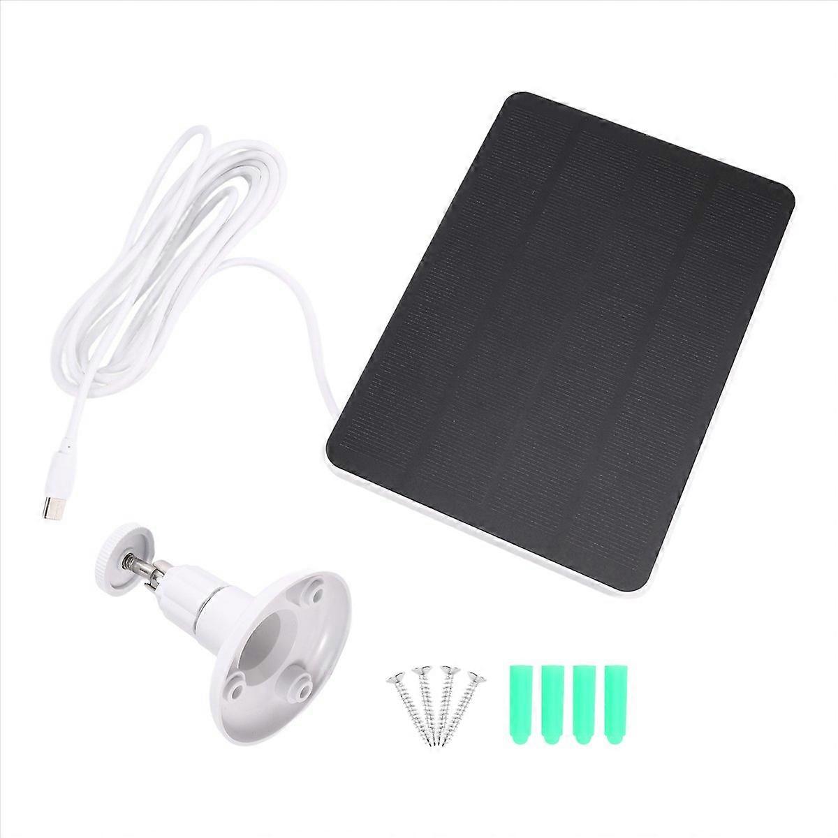 Waterproof 4W Solar Panel for Home Security Camera White