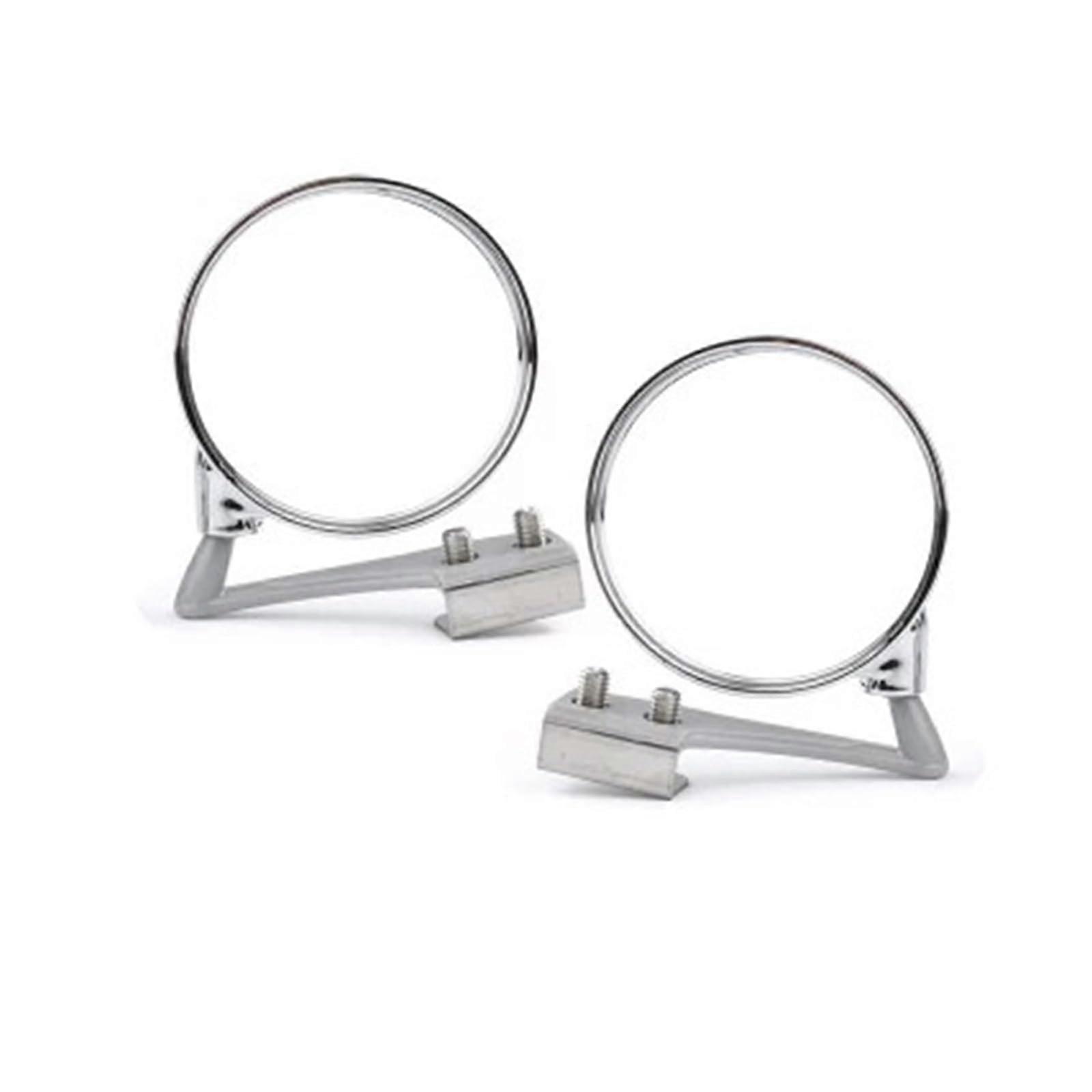 2PCS Round Convex Blind Spot Mirrors for Cars, Silver Wide Angle Side View, Blind Spot Elimination