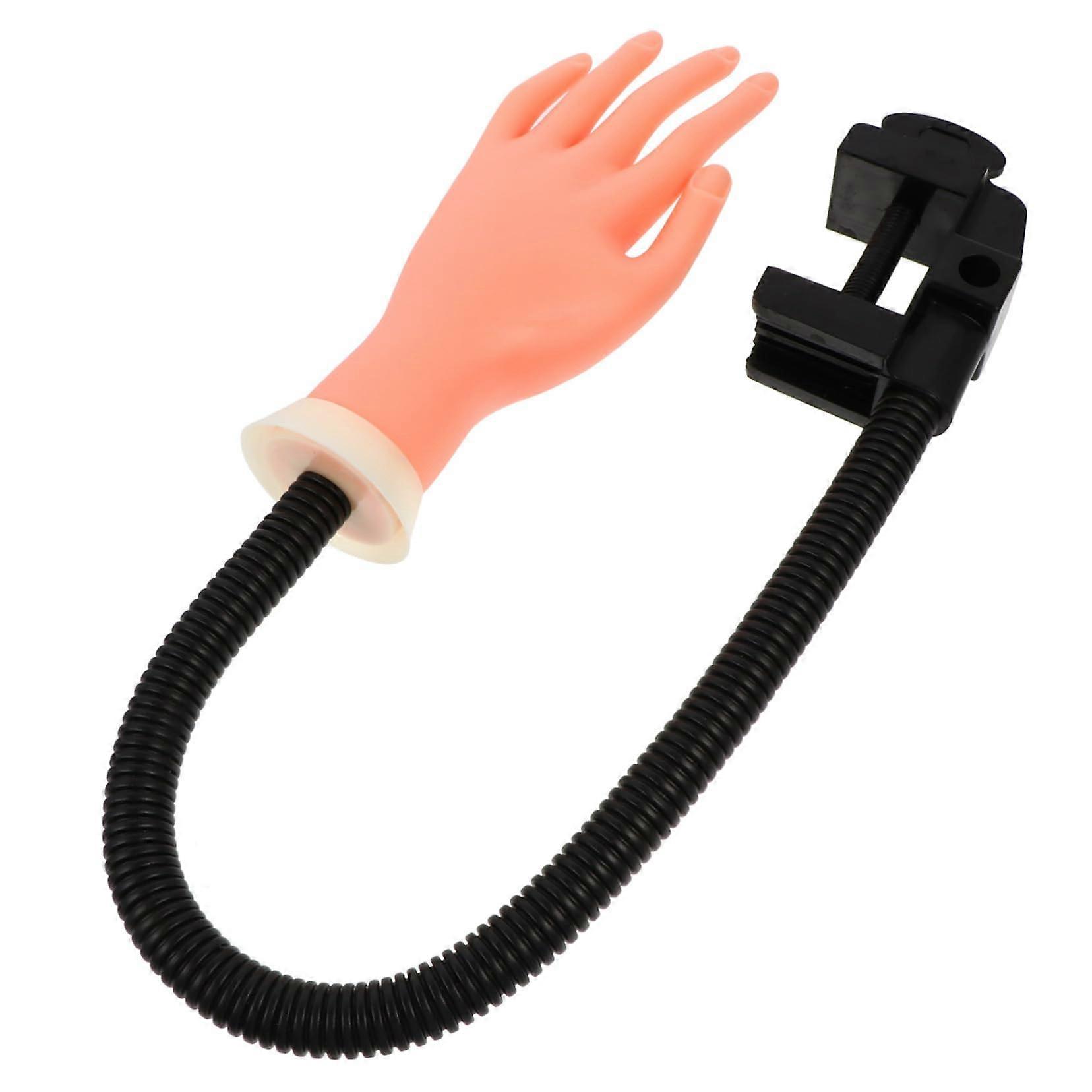 Nail Practice Hand Model with Flexible Movable Design, Realistic Surface for Beginners and Durable Use