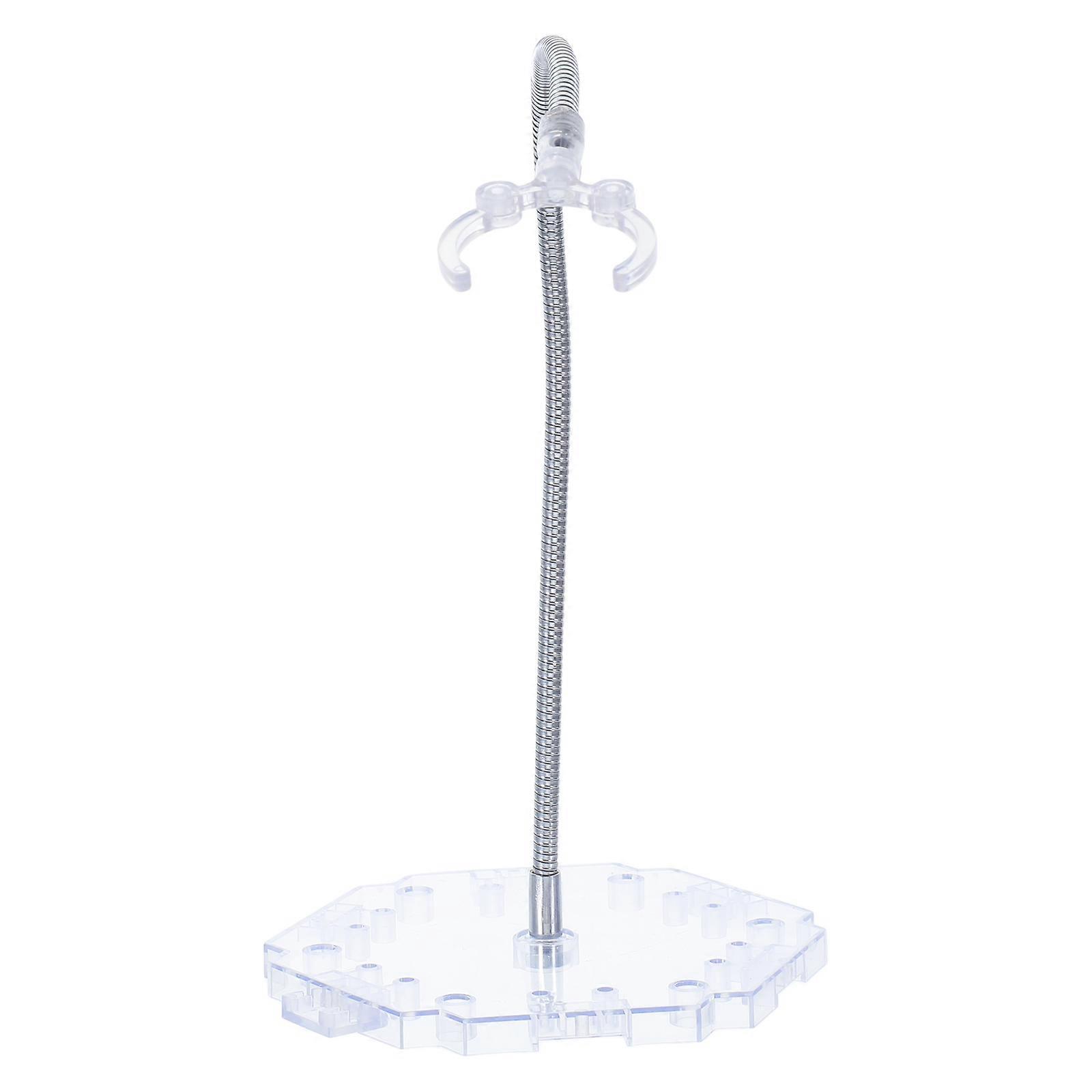 Soldier Model Clear Doll Stand for Displaying Figures with Snake Bone Bracket