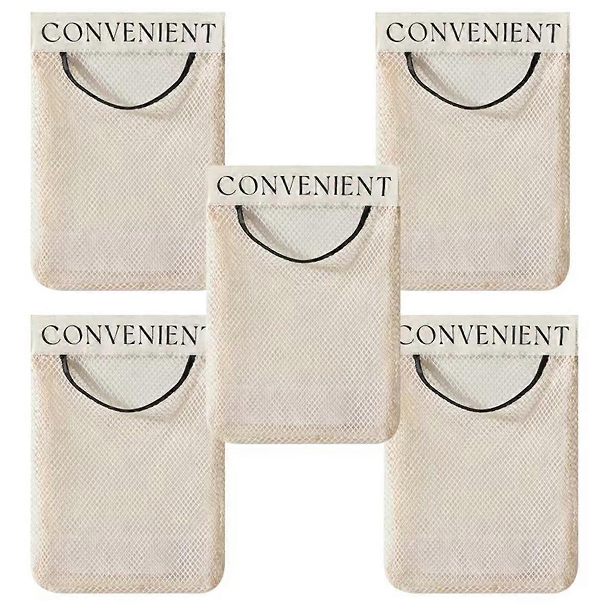 Large Capacity Mesh Storage Wall-Mounted Multifunctional Storage Bag for Groceries Reusable Kitchen