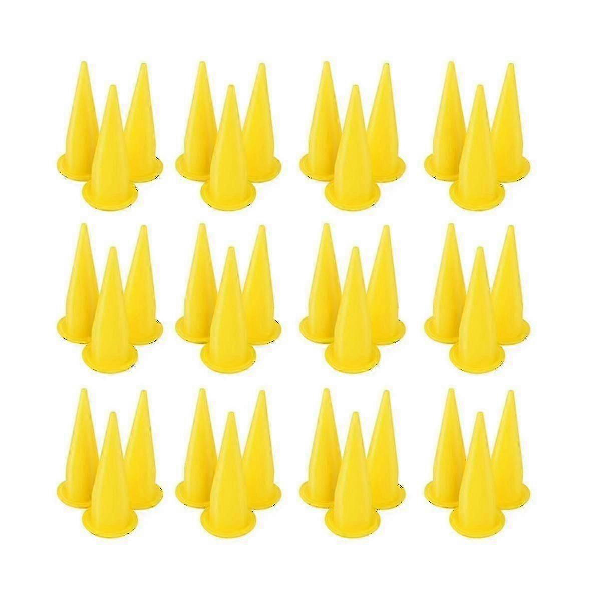 50pcs Yellow Cone Nozzle For Bulk Caulk Tools For Caulking Nozzle Applicator Replacement-In Stock Edition 1107