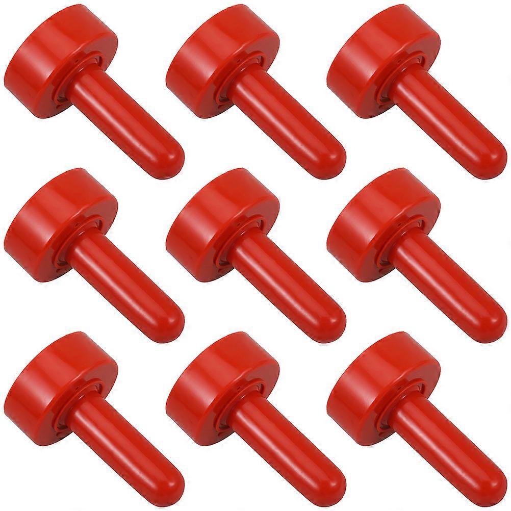 Red Rubber Pacifier for Livestock Feeding 10Pcs Artificial Nipples for Cows