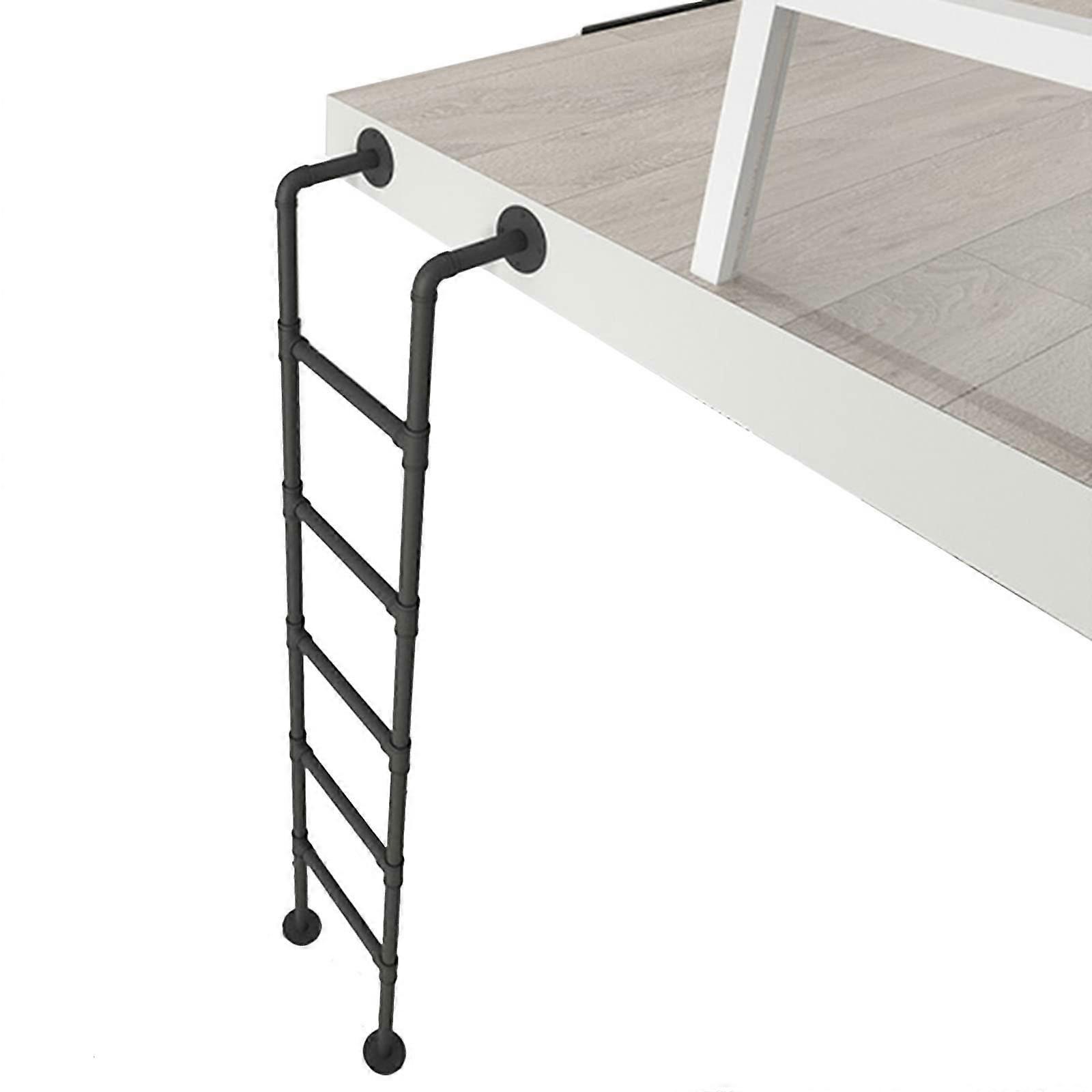 Heavy Duty Metal Bunk Bed Ladder for RV Camper, 70in Adjustable Height with Wide Steps, 440lbs Capacity