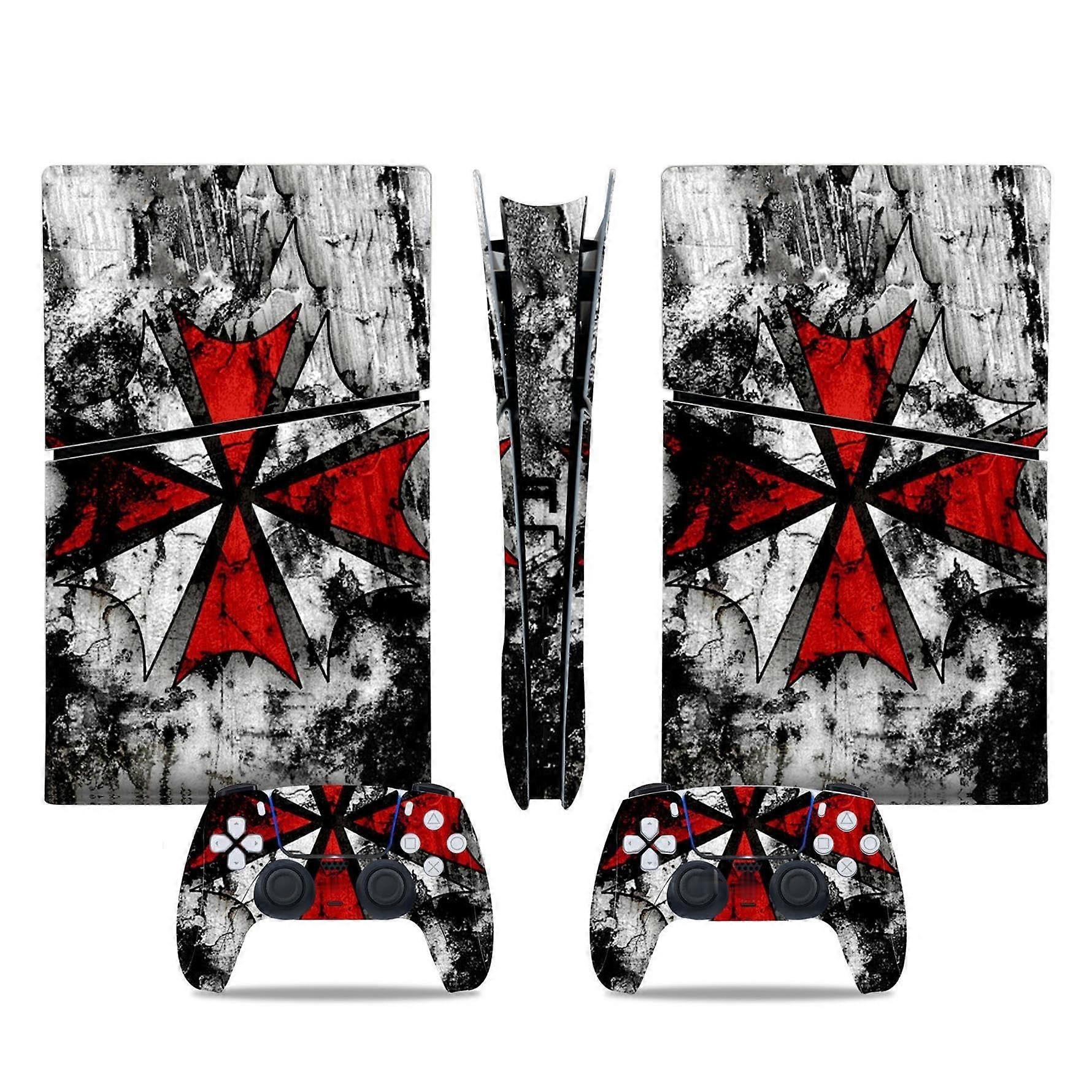 Anti Scratch For PS5 Slim Skin Disc Edition Console Controller Vinyl Covers Scratch Resistant Digital Edition Compatible Disc Version 84399