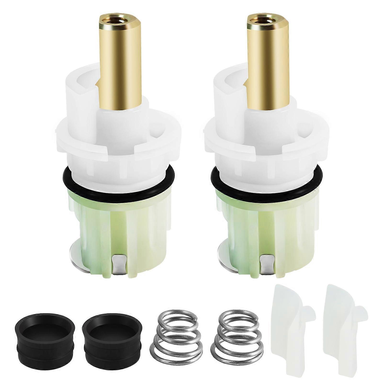 2 Pack Faucet Cartridge  Kit with RP4993 Seats Springs, Leak Prevention for Delta RP25513