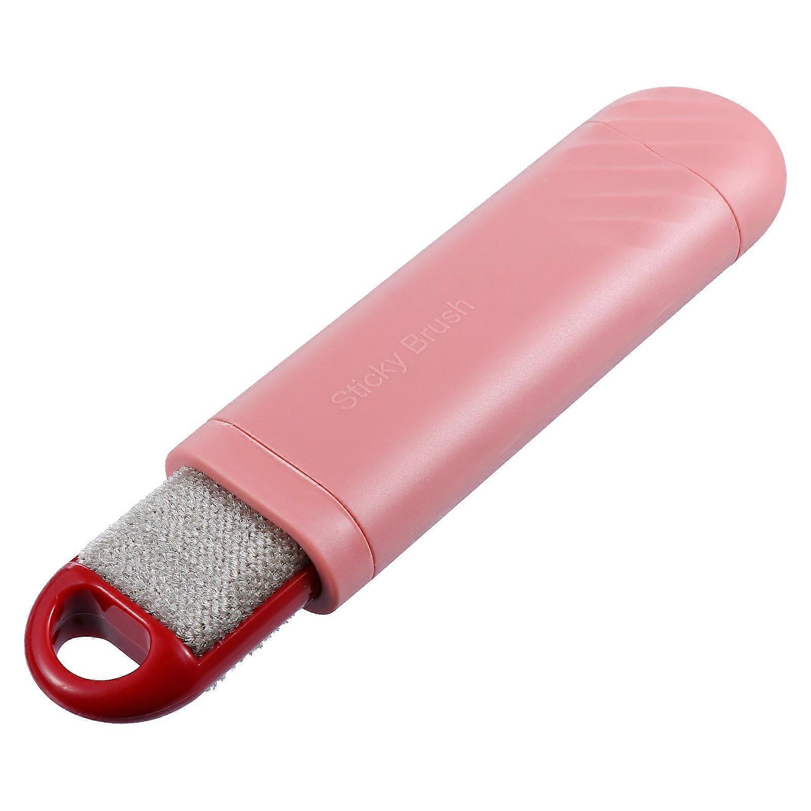 Portable Electrostatic Hair Remover Brush for Cleaning Use 3Pcs Pink Kit