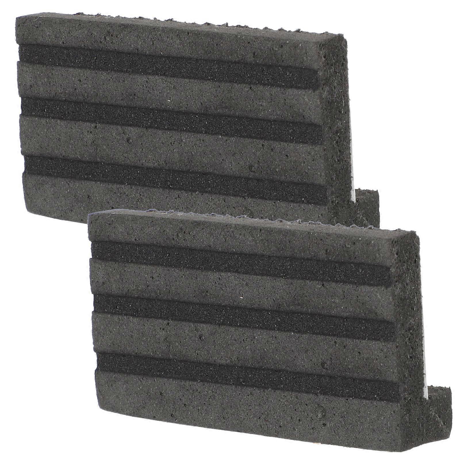 Drum Hoop Guard Protector Black Sponge Material for Drum Kit Enthusiasts 2Pcs