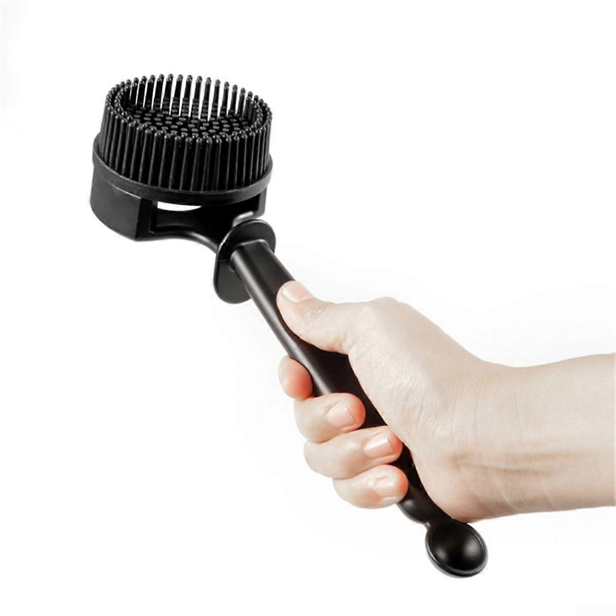 51mm Espresso Machine Cleaning Brush with Water Deflector, Soft Bristles Group Head Tool