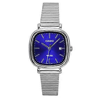 Casio Standard Analog Edelstahl Blaues Zifferblatt Quarz LTP-B166D-2AV Damenuhr