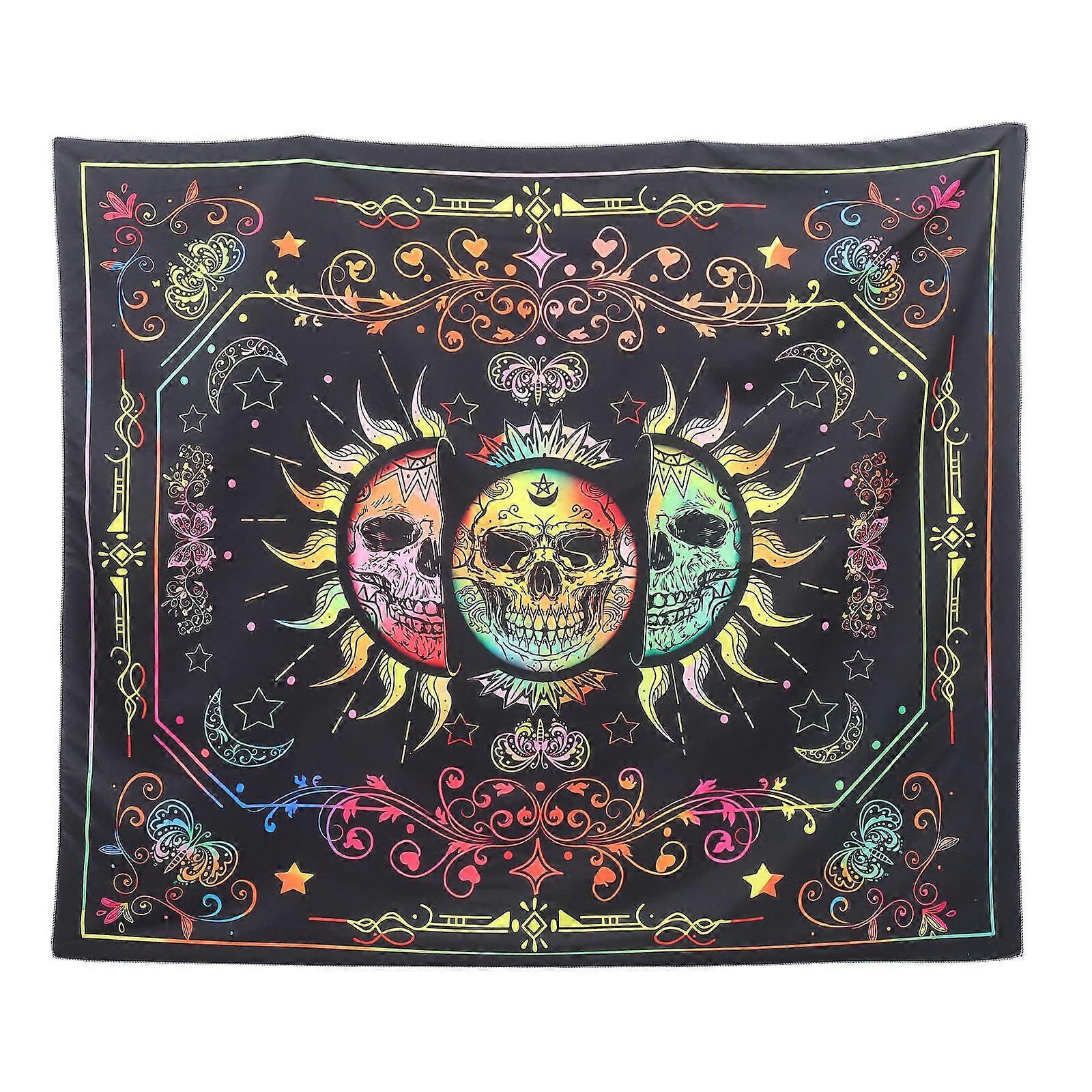 Wall Hanging Skeleton Tapestry 5Pcs Decorative Pattern for Room Decor