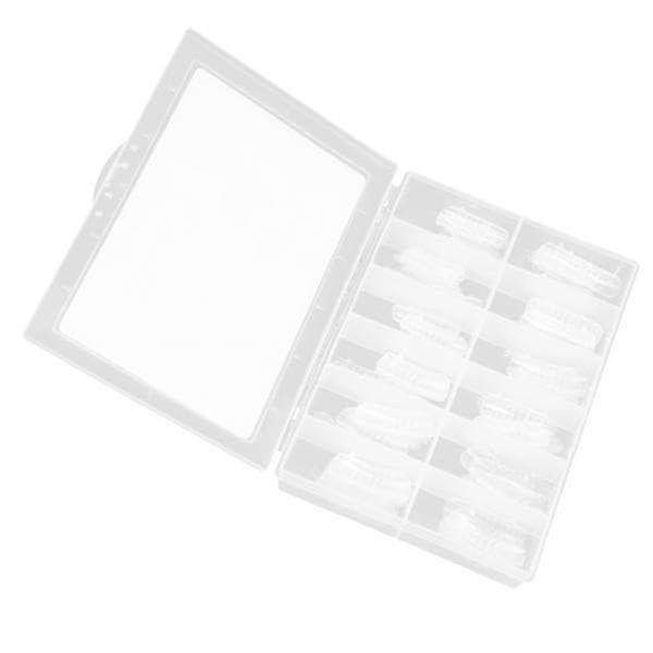 2x120 Clear Nail Extension Forms with Precision Scale for Acrylic Gel Full Coverage Tips