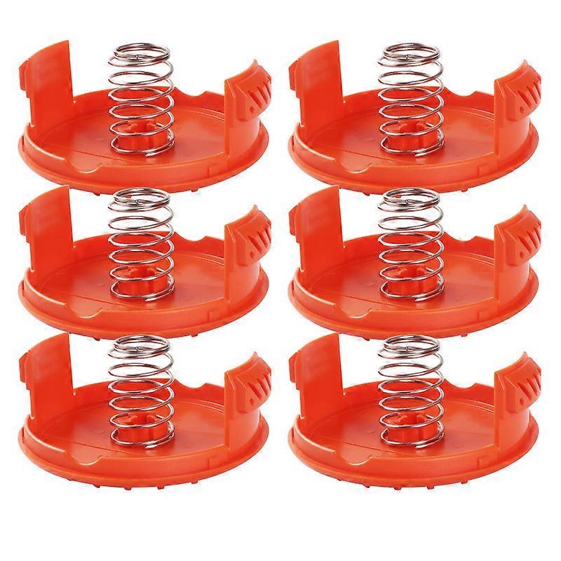 6pcs RC-100-P Spool Cover Caps for Black & Decker Trimmers