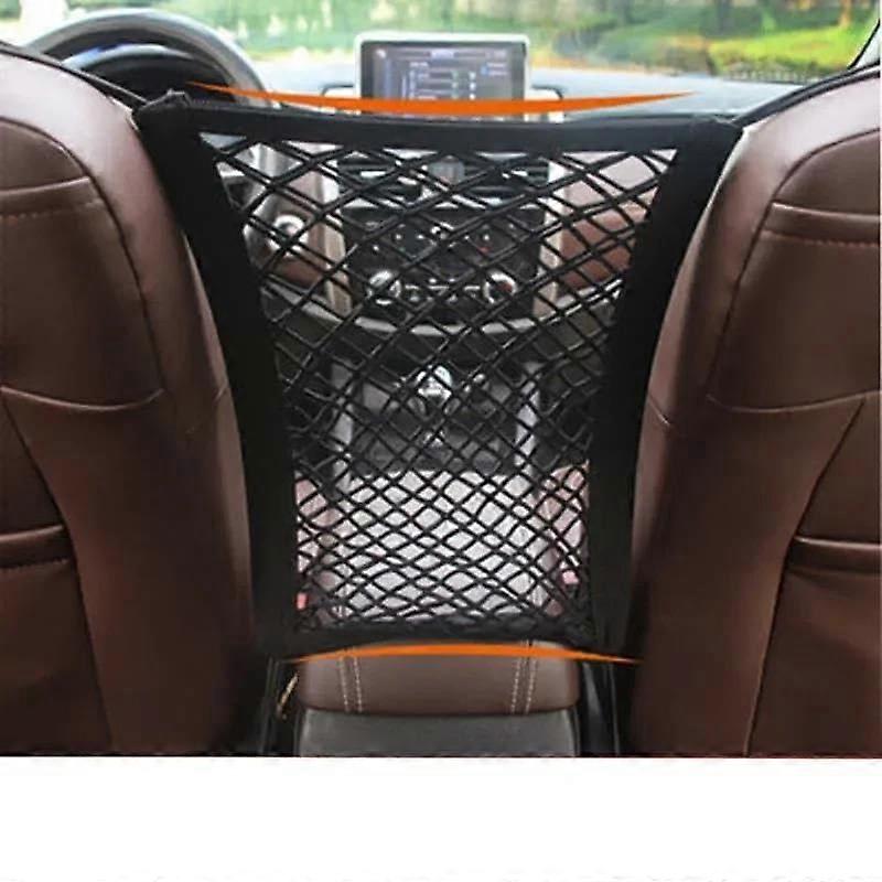Car Trunk Organizer with DualLayer Elastic Storage Net for Secure and Easy Access