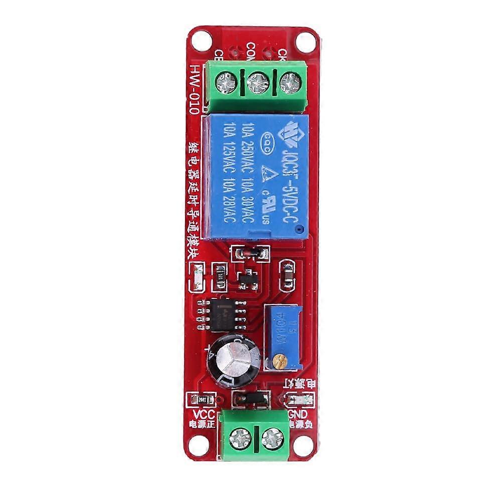 NE555 Delay Timer Module 5V Adjustable Relay Switch 010s with LED Indicator for Device Control