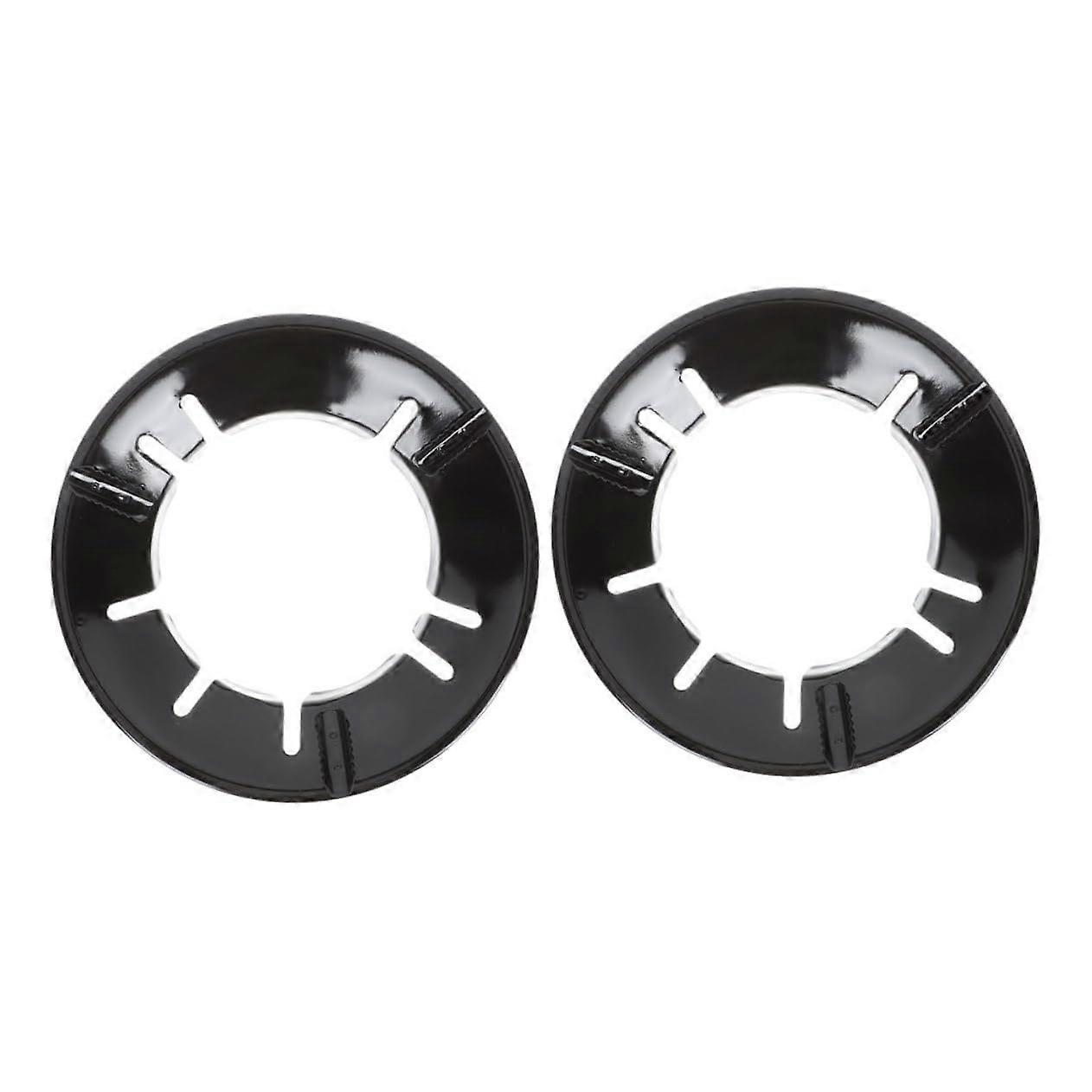 2pcs Windproof Gas Stove Wok Ring Set, FireResistant Burner Cover, Energy Saving, Easy Install