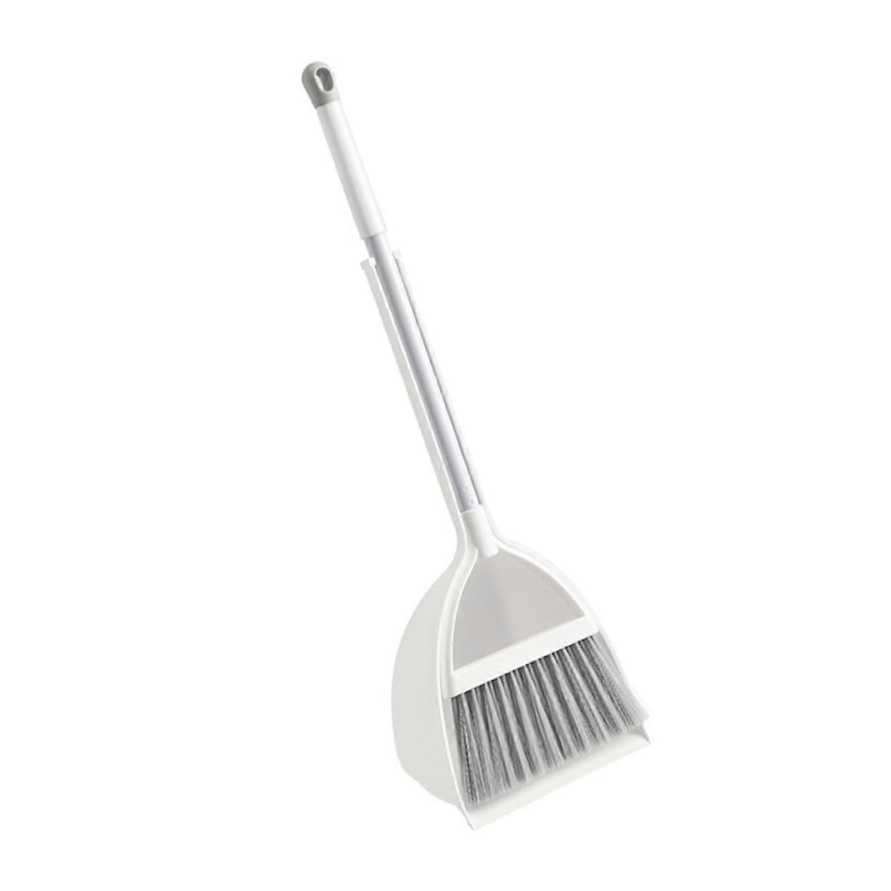 Adjustable Broom and Dustpan Set with Safe Edges for Kids, Compact Mini Cleaning Tools