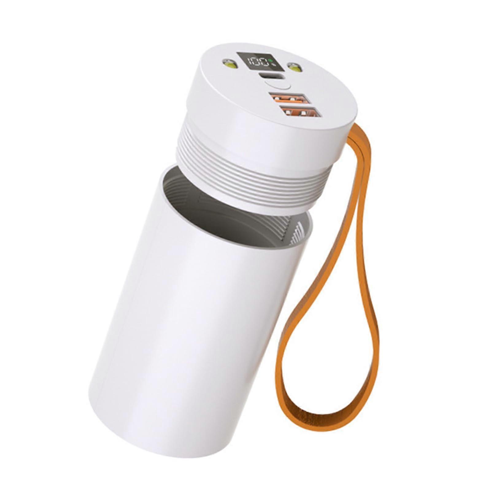 Battery Case for 4680 4695 with Cable PD22.5W Fast Charging Detachable MultiDevice Power Shell White