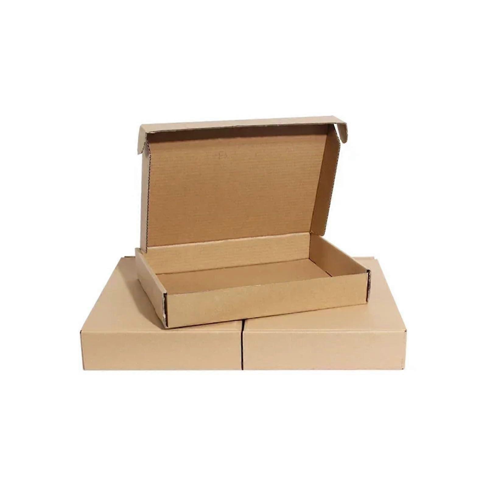 10pcs 20x14x4cm Corrugated  Boxes with Durable 3Layer Protection for Small Items
