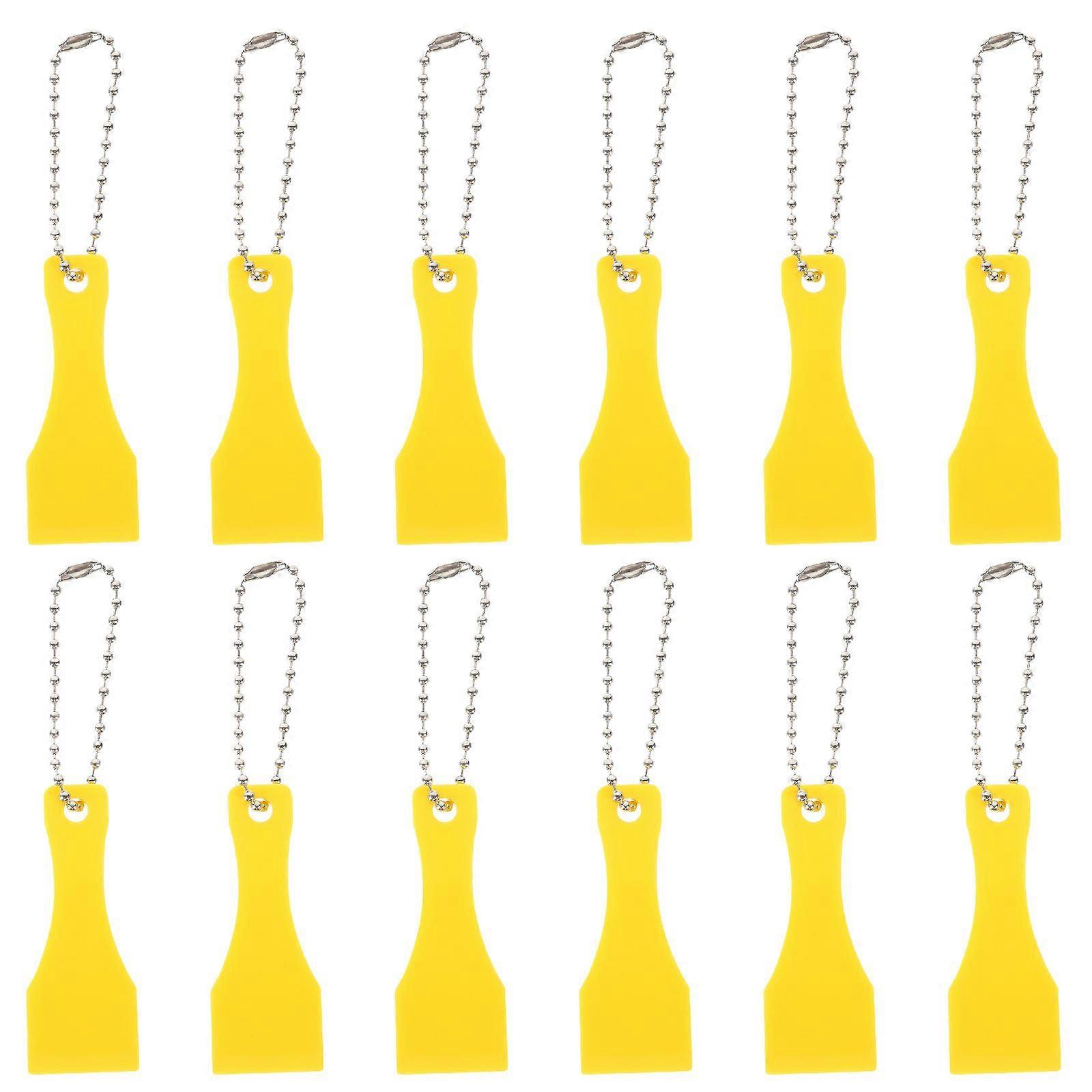 12Pcs Lottery Ticket Scratcher Tool Portable Sticker Label Remover Tool Plastic Scraper Tool