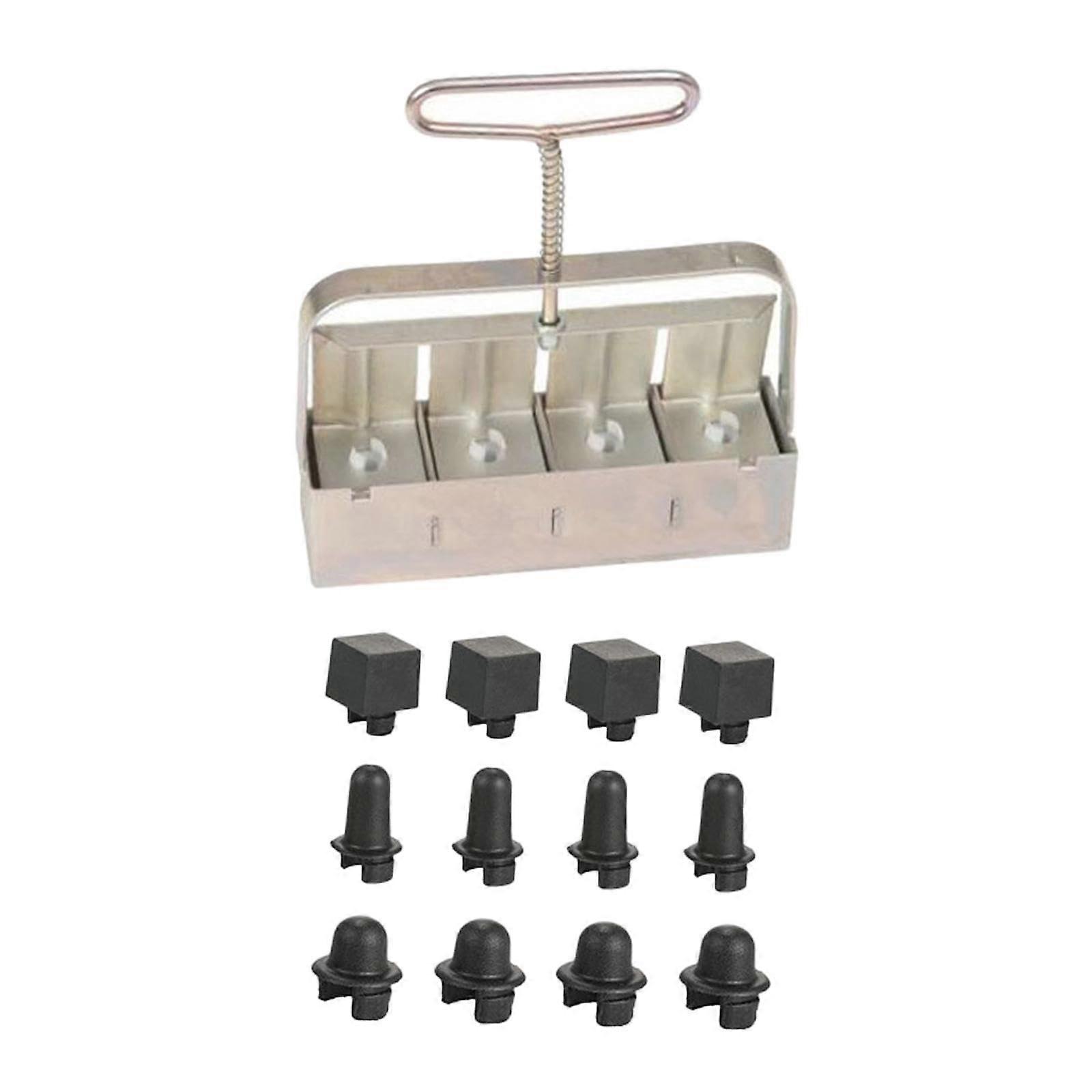 Soil Block Maker with Ergonomic NonSlip Handle for Uniform Seedling Starter and Dual Size Blocks