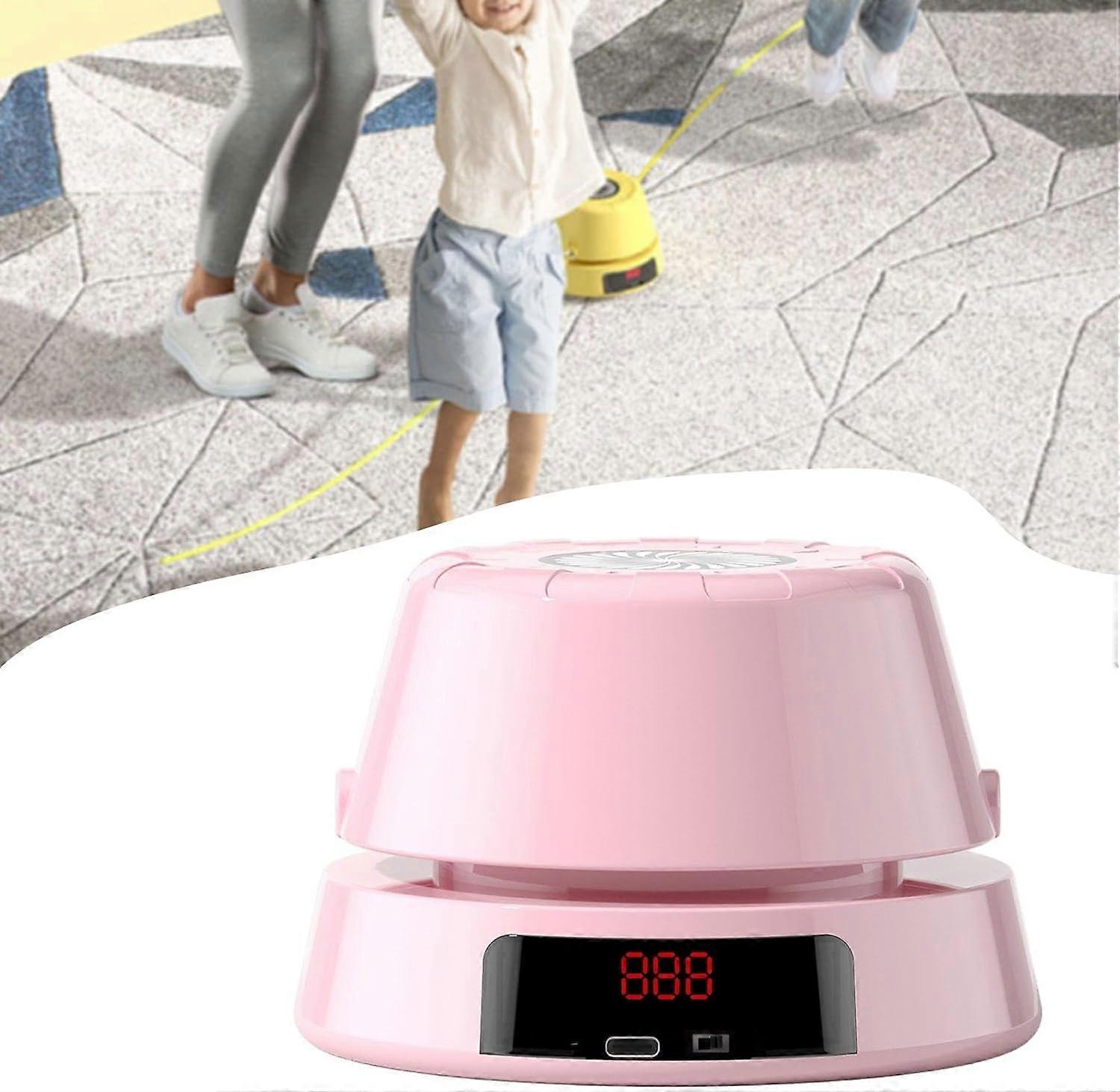 Smart Jump Rope Machine with Counter, Adjustable Speed, Display Screen, Pink for All Ages