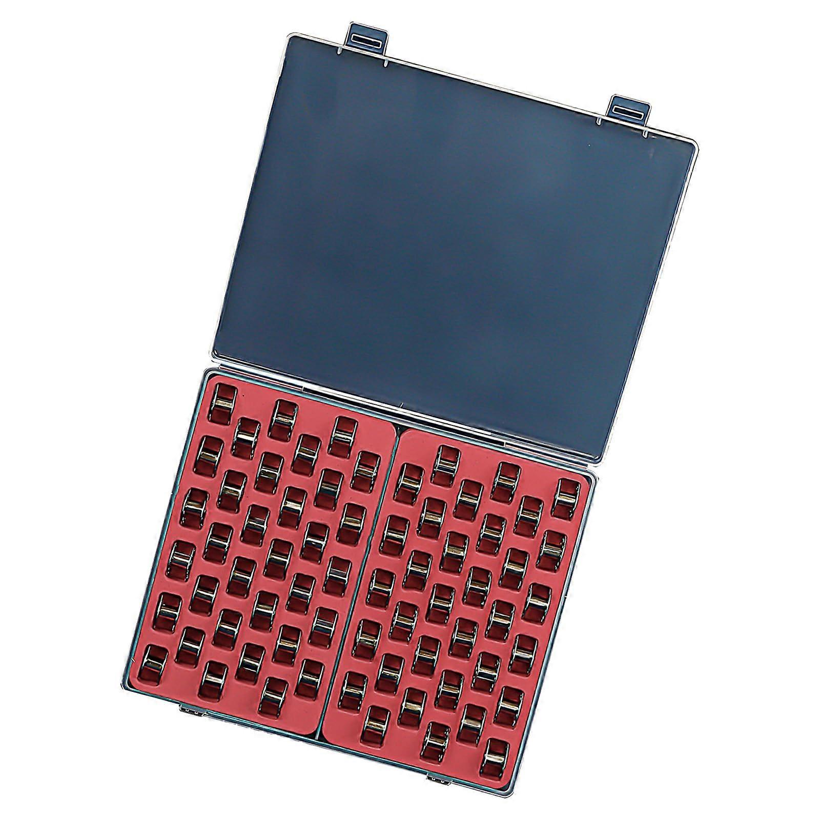 66 Grid Bobbin Storage Box Large Capacity Plastic Sewing Bobbin Organizer for Thread