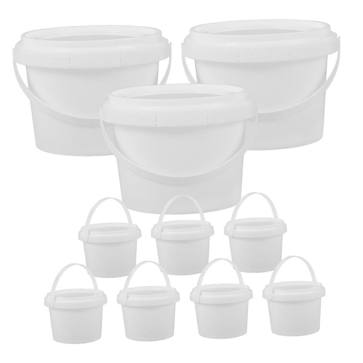 10Pcs Ice Cream Storage Containers with Lids Stackable Durable Plastic Freezer Safe for Desserts