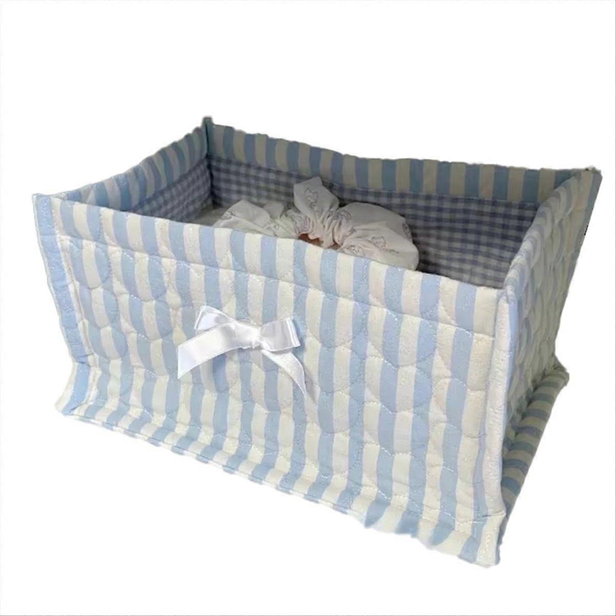 1PCS Square Storage Basket Desktop Organizer Storage Basket,B