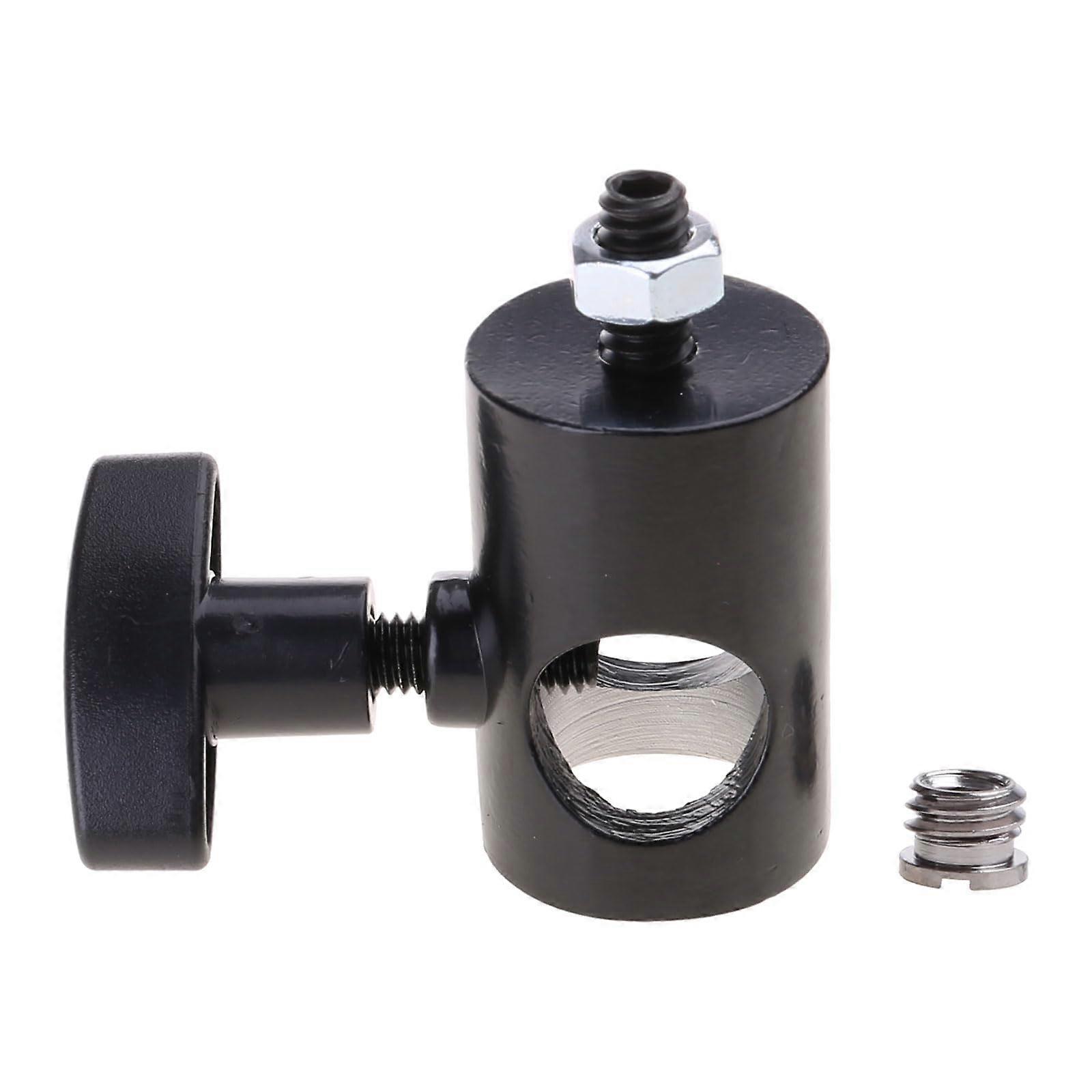 Light Stand Adapter 3/8 to 1/4 Metal Speedlight Mount Bracket with Secure Locking Green