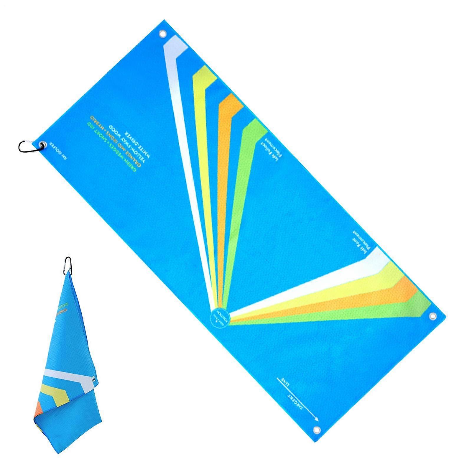 Golf Training Mat with Swing Motion Correction, Foldable Microfiber Design, Grass Stain Resistant