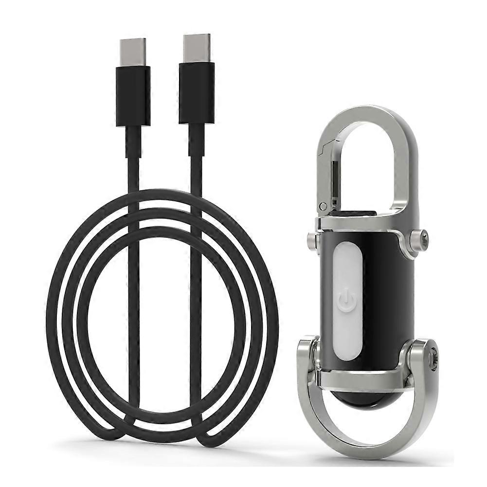 Mini Flashlight, Waterproof Flashlight Keychain Flashlight Silver-Black