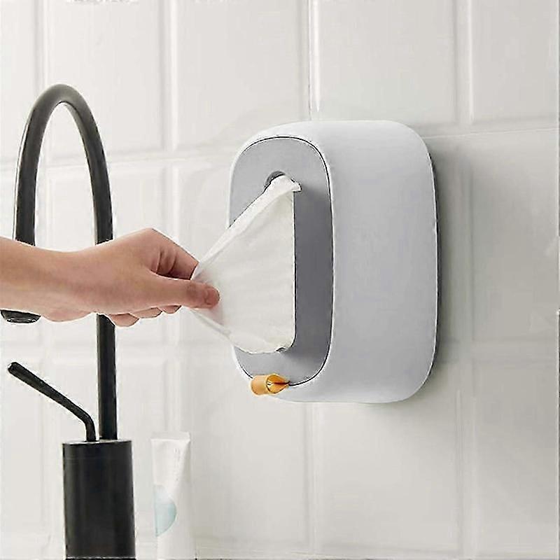 Wet Tissue Box Holder Wall Mounted for Desk Kitchen