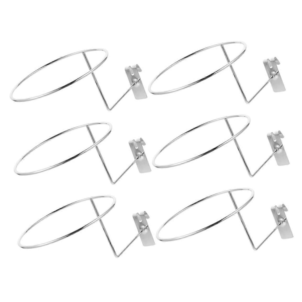 Hat Rack Organizer 6pcs Wall Mounted Baseball Cap Holder with SpaceSaving Vertical Storage