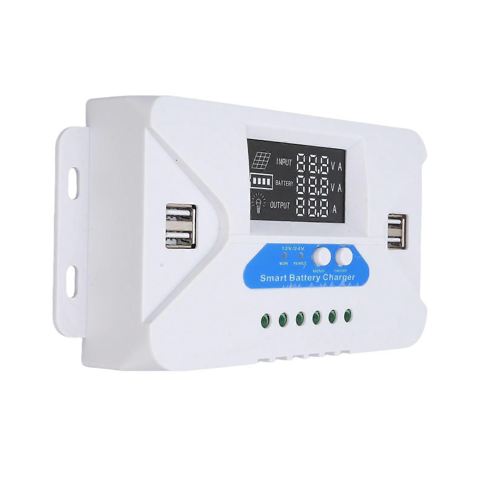 80A MPPT Solar Charge Controller for 12V 24V Battery with Fast USB Charging and OffGrid Use