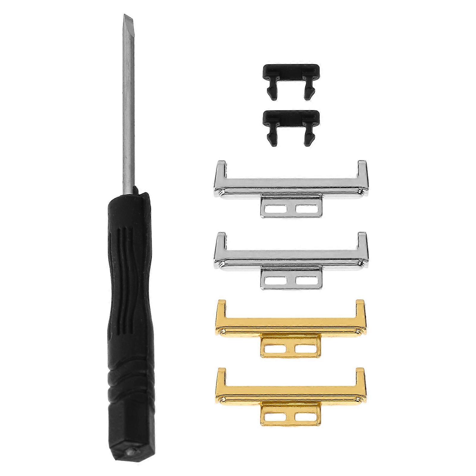 Metal Connector Watch Strap Accessory for Smartwatch 4Pcs Compatible