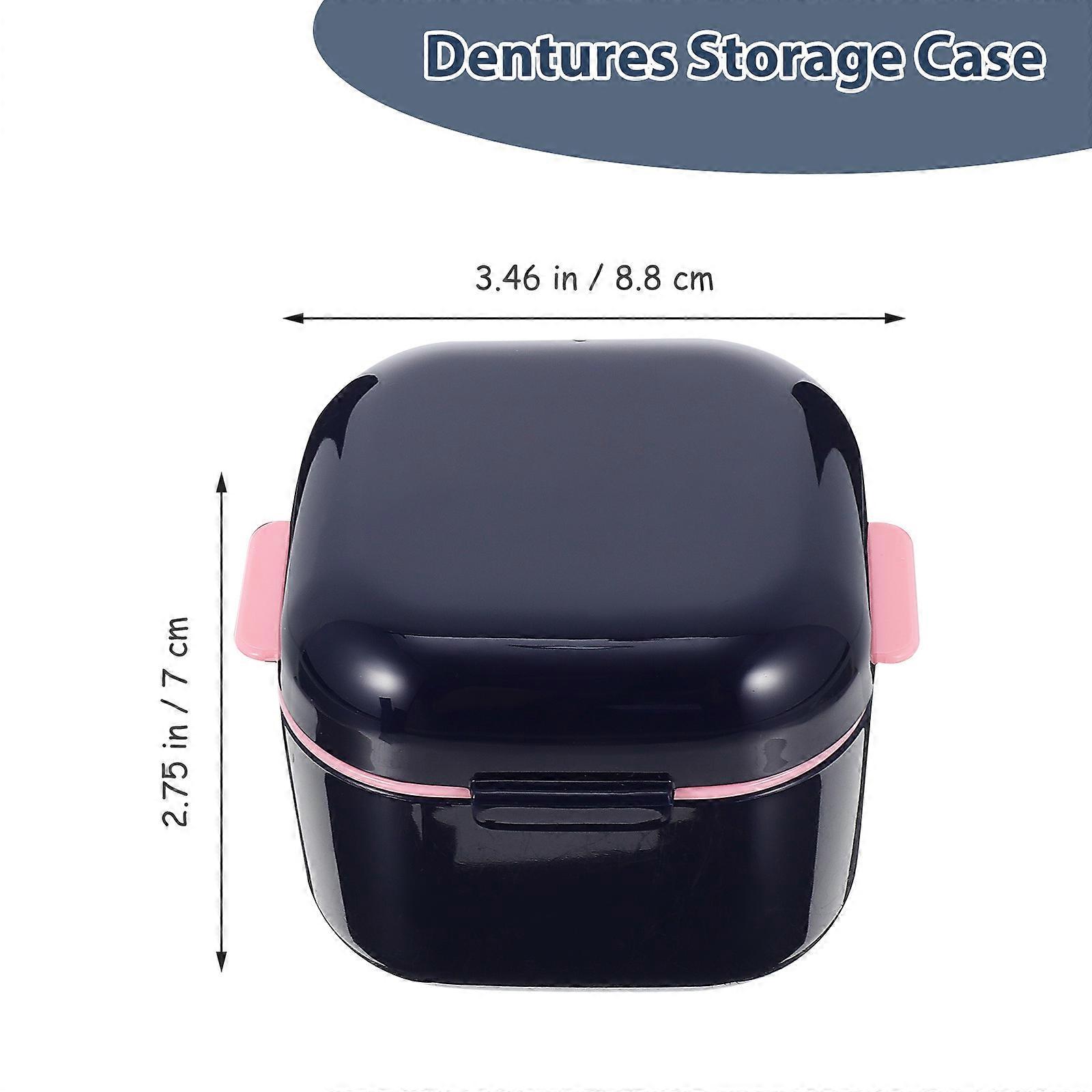 Protective Denture Case Retainer Case for Daily Use Blue Portable