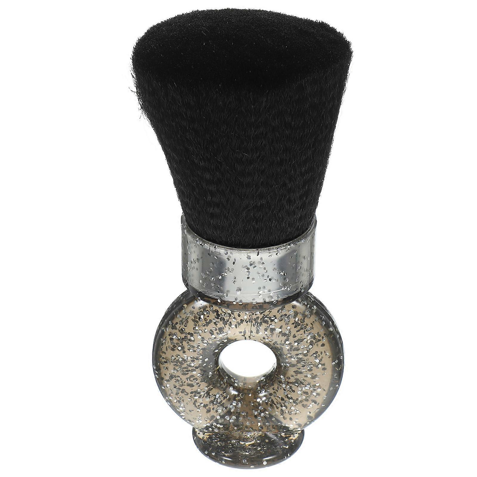 Escova de cabelo quebrada para limpeza capilar com plástico resistente.