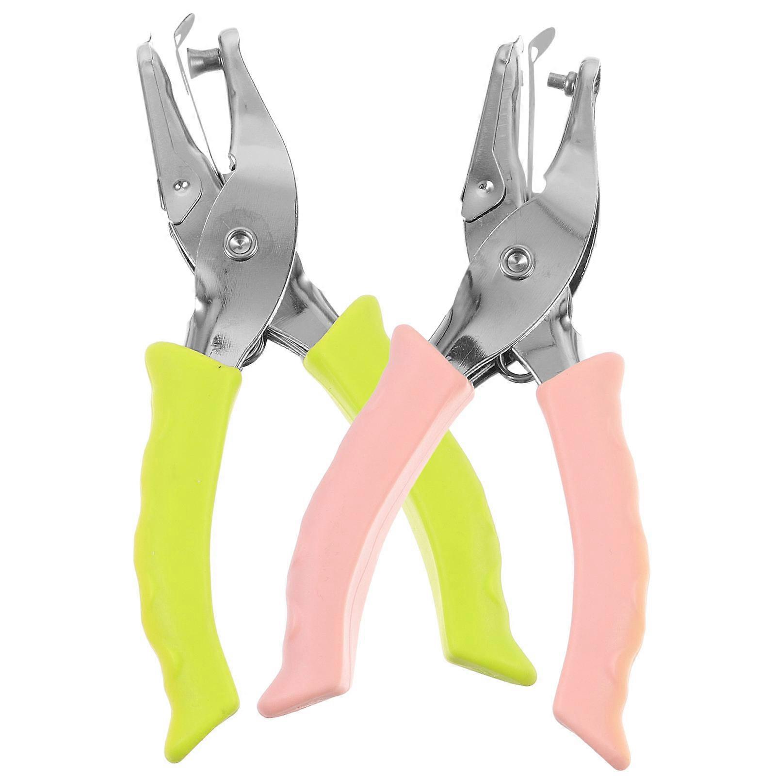 Office Hole Puncher Multi-Function Paper Punch for DIY Use 2Pcs Set