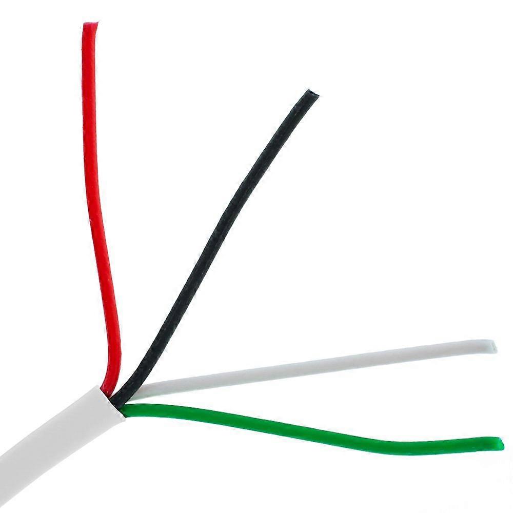 5 Pack 18/4 Shielded Plenum Rated Security Cable 500ft CMP White Jacket Stranded Pull Box